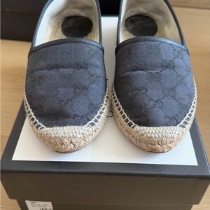 Gucci Women's Black Canvas Espadrilles